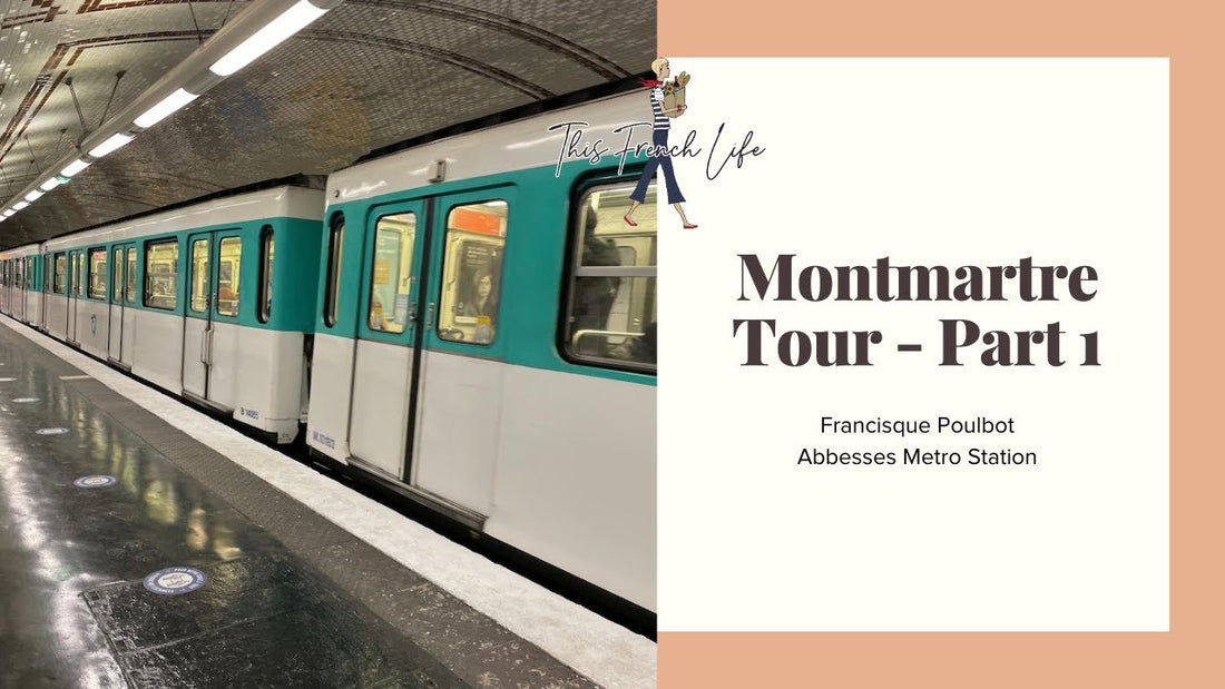 VIDEO Walking Tour Part 1 – Abbesses Metro Station, Montmartre, Paris France