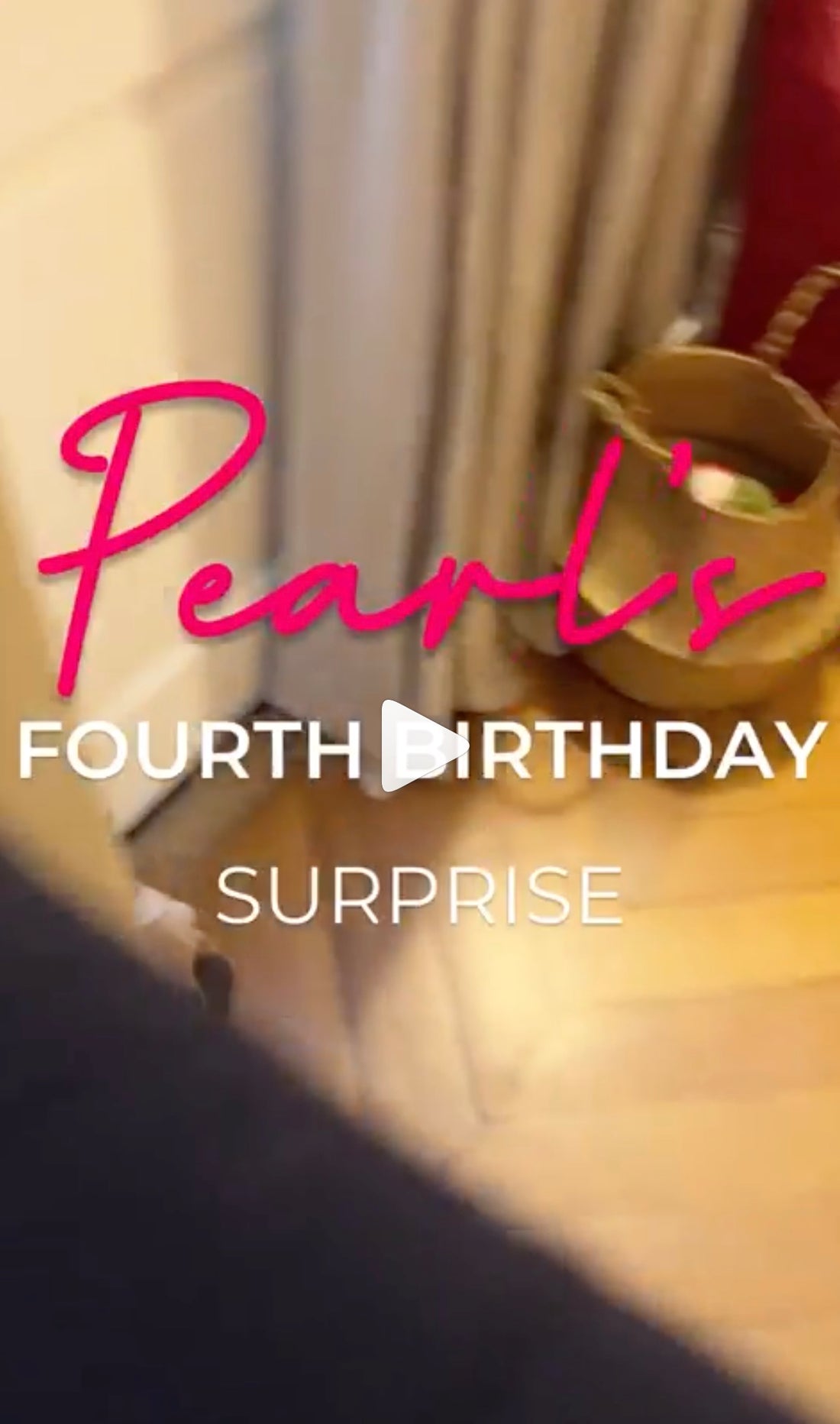 Pearl’s Fourth Birthday Surprise - A balloon fest!