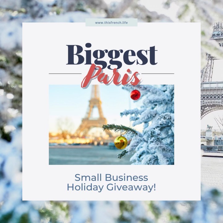 GIVEAWAY TIME It’s the BIGGEST Paris small busines…