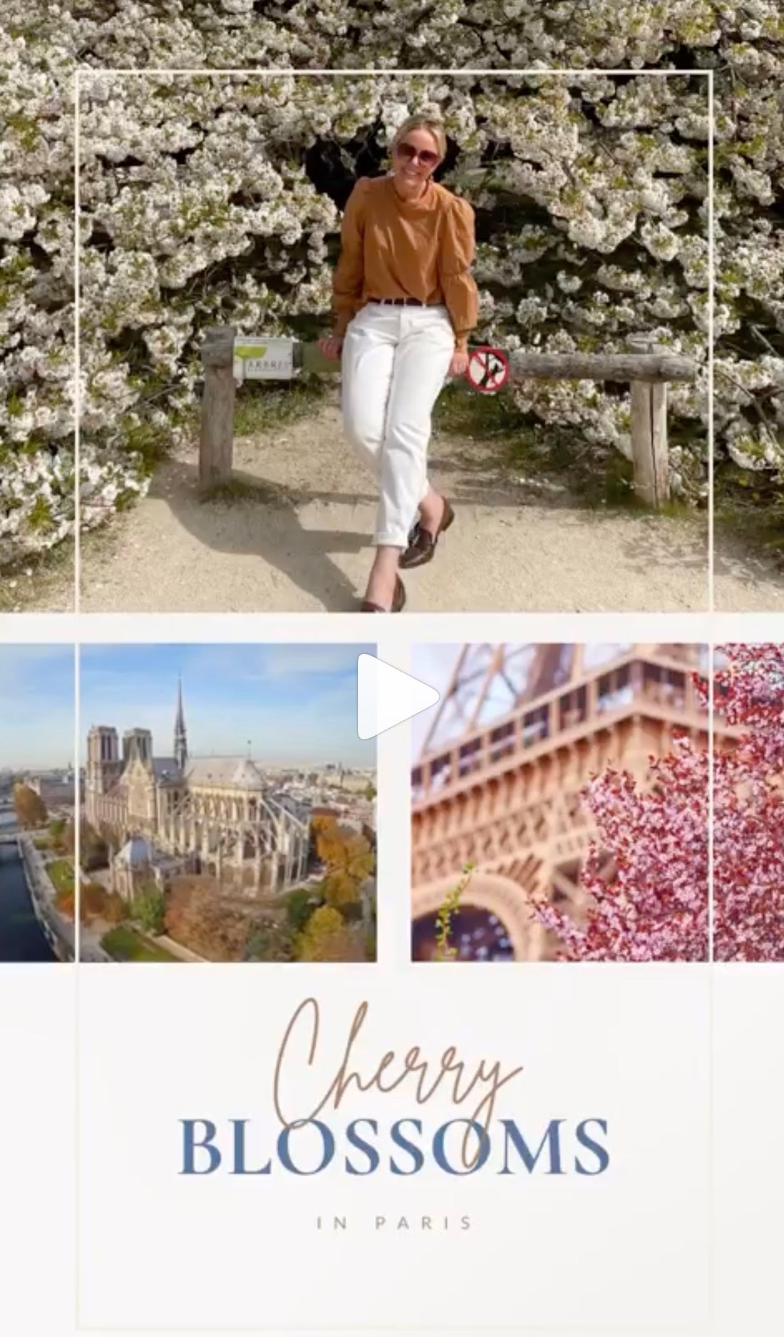 The best places in Paris to see Cherry BLOSSOMS with MAP.