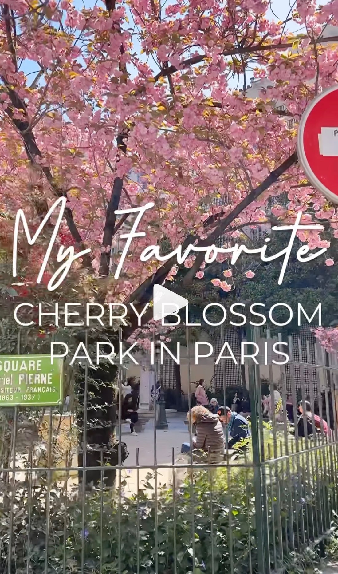 My favorite cherry blossom 🌸 park in central Paris. Plus a ZERO cost day itinerary below!