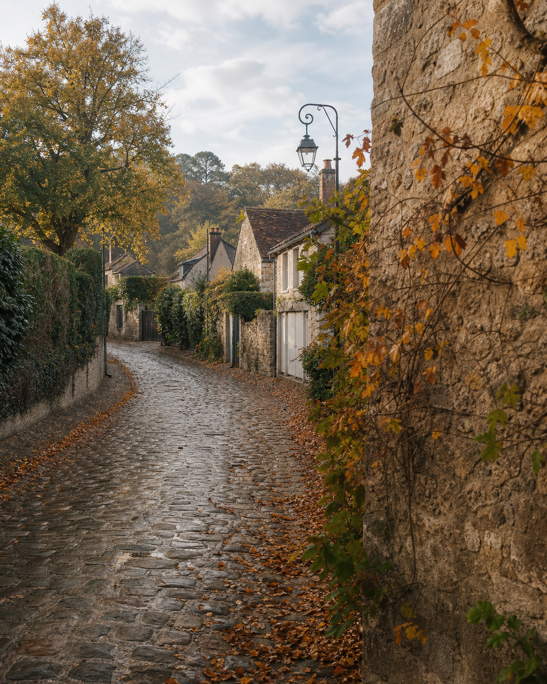 Original in-house AI illustration for Bourron-Marlotte: An Autumn Walk in the Footsteps of the Painters